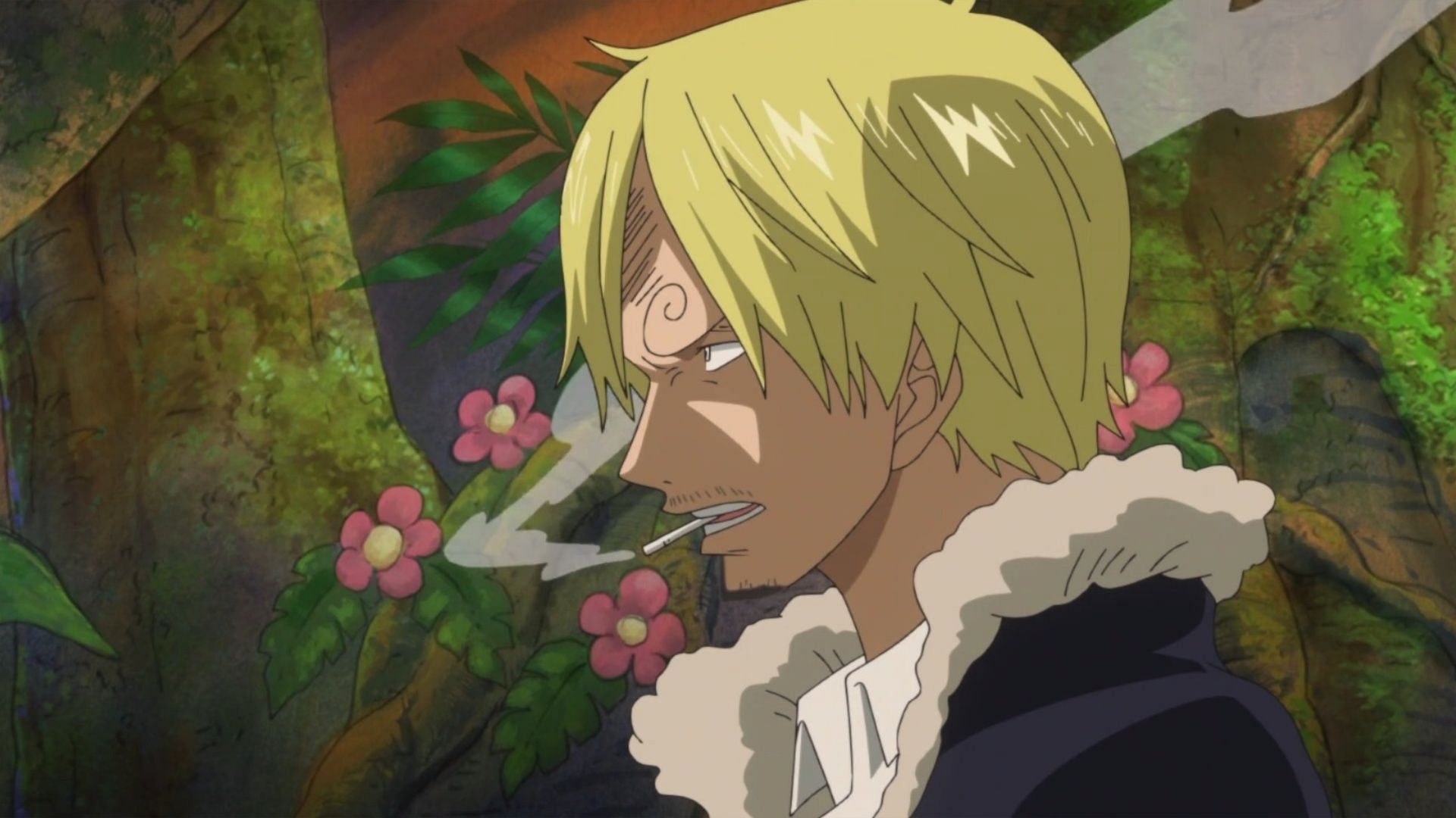 Sanji as seen in the anime (Image via Toei Animation)